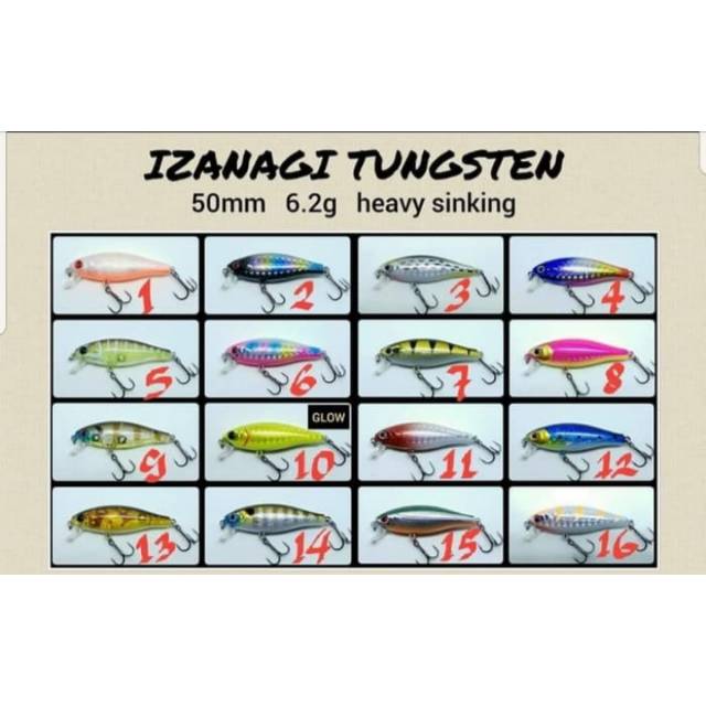 TOMIGO IZANAGI TUNGSTEN Lure (5cm / 6.2gram) HEAVY SINKING