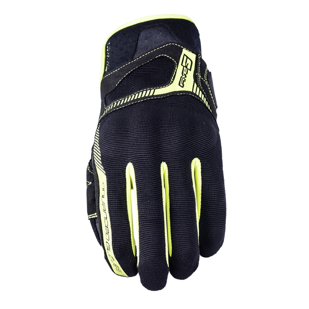 Clearance Sale - FIVE Advanced Gloves - RS3 Black/ Fluo Yellow - ถุงมือขี่รถมอเตอร์ไซค์