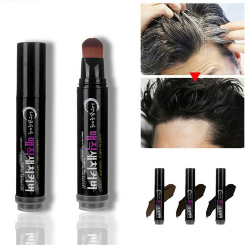 20ml Temporary Hair Color Brush And Comb DIY Hair Color White Wax One-time  Color Hair Grey Cream Hair Dye Pen Mascara TS | Shopee Thailand