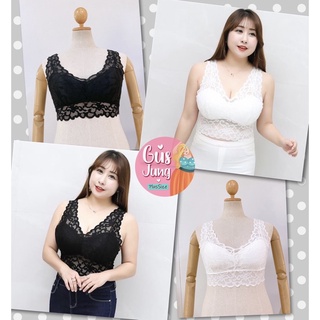 ✨BigSize✨ บราลูกไม้ไซส์ใหญ่ 3xl อก 36-46 นิ้ว มีฟองน้ำ ถอดได้