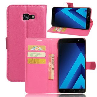 กรณีเคสโทรศัพท์มือถือหนัง Pu สําหรับ Samsung Galaxy A 7 2017 A 720 A 720 Fเคสมือถือ