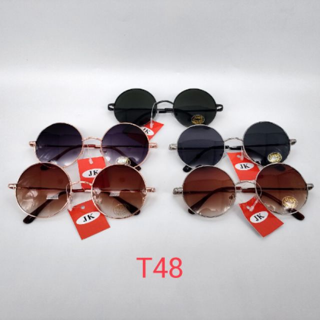 JK แว่นตากันแดดทรงกลม รุ่น T48
