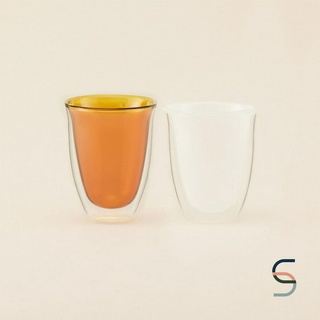 SARABARN Double Wall Coloured Glass | แก้วน้ำสีใสทนความร้อน (300ml)