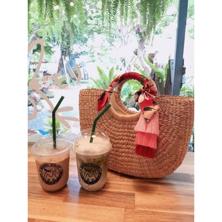 กระเป๋าผักตบชวา​🍒 ตกแต่งสวยงาม