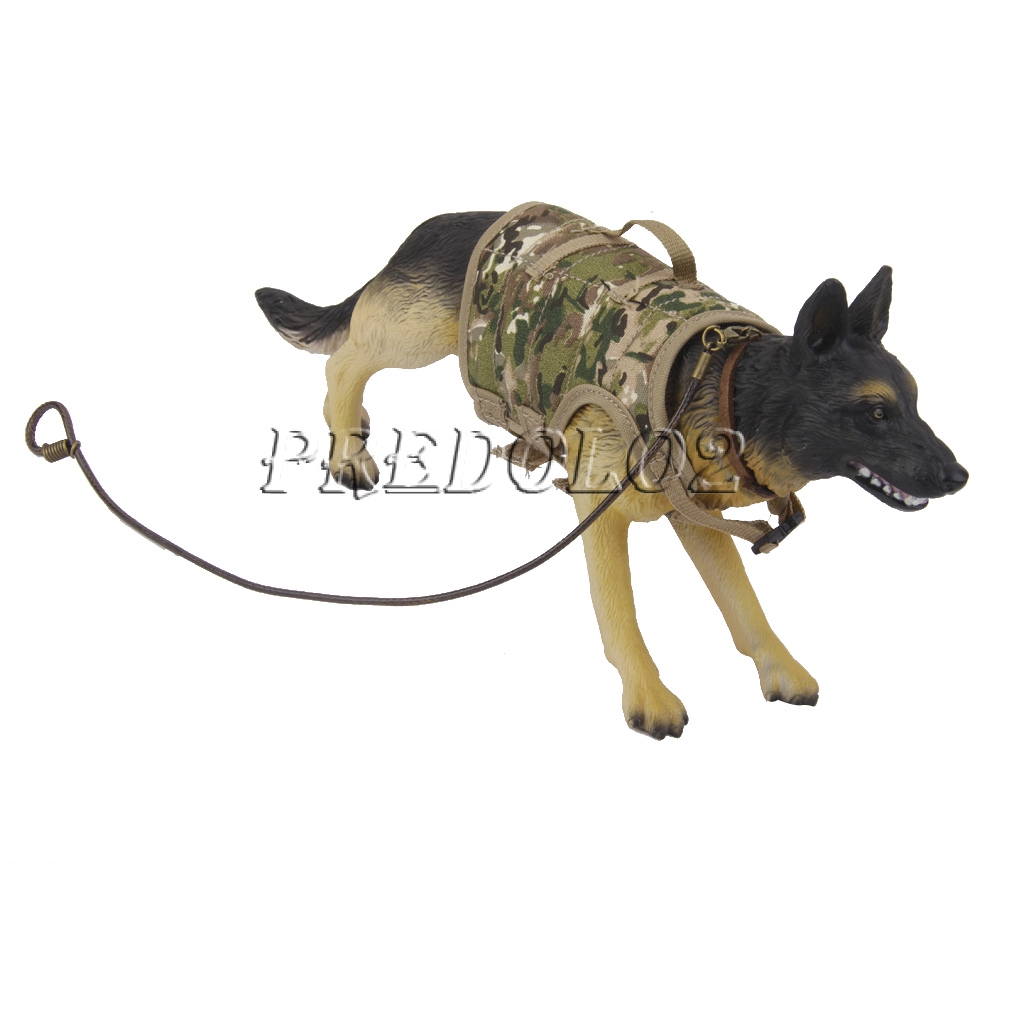 16 Action Figure Dragon German Shepherd Guard Police Dog W Jungle Camo 