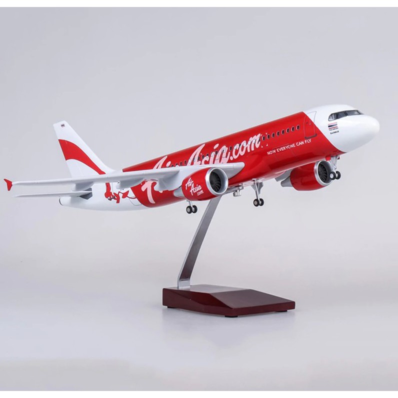 [47CM] โมเดลเครื่องบิน แอร์เอเชีย A320 ทำด้วยเหล็ก มีล้อ มีไฟ มีฐานตั้งโชว์ให้ สวย งานละเอียด – ของขวัญ ของเล่น ตั้งโชว์ ราคา ถูกที่สุด ดีลบีเคเค