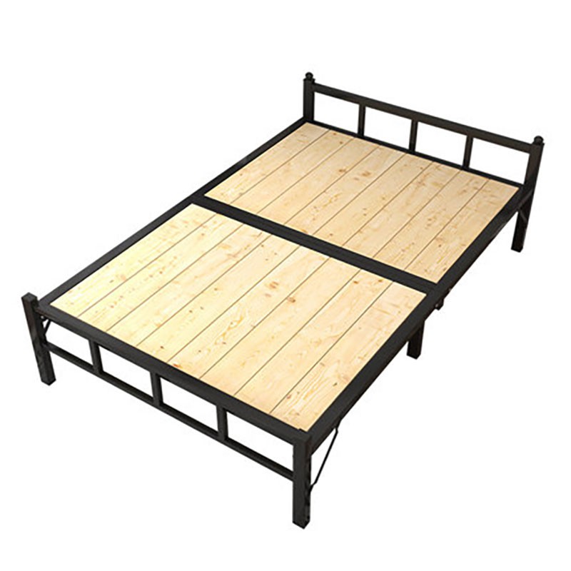 BAIERDI MALL BED เตียงไม้พับได้ เตียงเดี่ยวสำหรับนอนกลางวัน เตียงแบบพกพา ไม่ต้องติดตั้ง เตียงขนาด1.2เมตร  เตียงนอนพับได้