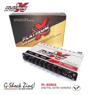 Platinum-X รุ่น PL-858 เครื่องเสียงรถยนต์ ปรีไมค์ ปรีแอมป์ 4แบนด์ (แยกซับอิสระ) ปรีคาราโอเกะ