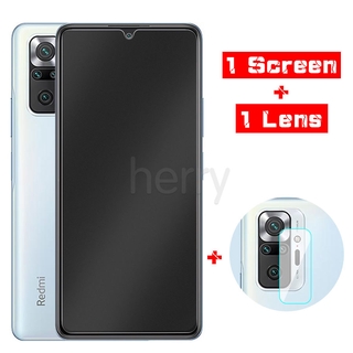 [Free 1 Camera Lens Film] 2 in 1 Matte Anti Fingerprint Tempered Glass For Xiaomi Redmi Note 10 10s 9 9s 8 7 Pro 9A 9C K40 K30 K20 Mi 10T 9T Pocophone F1 Poco F2 M3 F3 X3 NFC Frosted Screen Protector Film