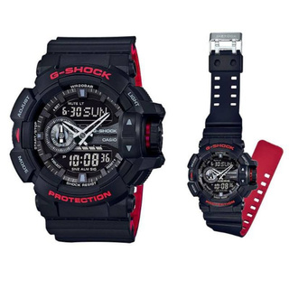 Win Watch Shop นาฬิกา Casio GShock รุ่น GA400HR1ADR นาฬิกาผู้ชายสายเรซิ่น สีดำแดง รุ่นสุดฮ๊อตประกัน CMG 1 ปีเต็ม