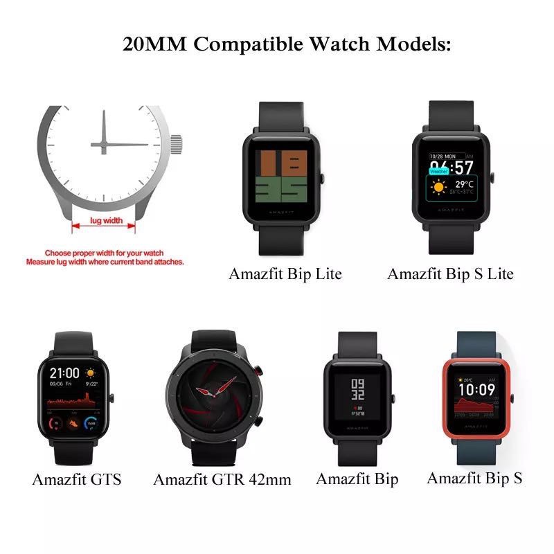 สายนาฬิกาข้อมือ สําหรับ Huami Amazfit gts2 Mini gts 2 gtr 47 มม. 42 มม. 20 มม. Amazfit Bip