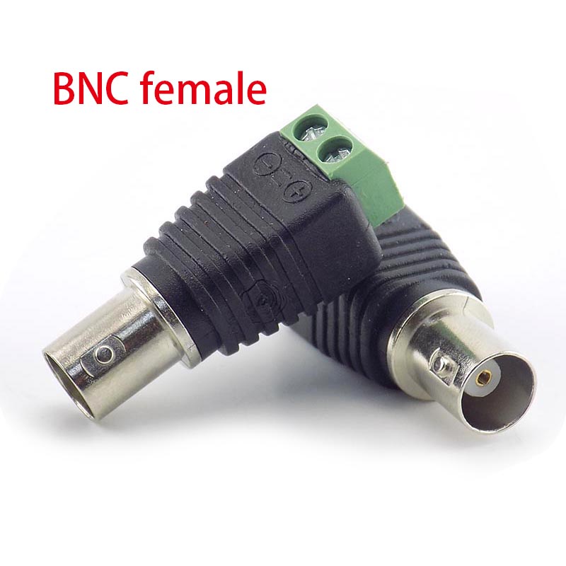 5pcs Coax CAT5 วิดีโอ Balun ปลั๊ก 12V DC BNC ชายหญิงอะแดปเตอร์สําหรับไฟ Led Strip กล้องวงจรปิด 2.1*5.5 มม.F4TH