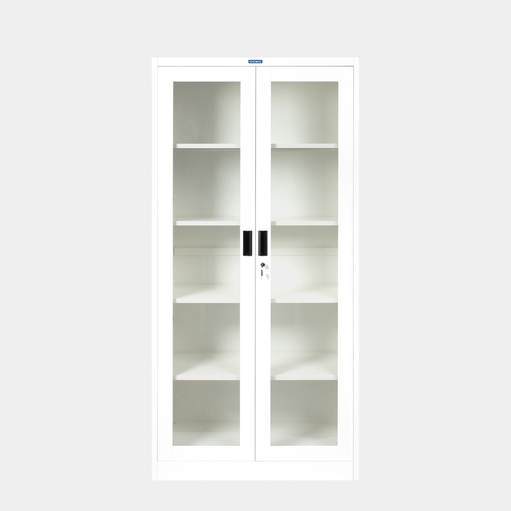 [จัดส่ง+ประกอบสินค้าให้] ICONIC ตู้เอกสารบานเปิดกระจก รุ่น CKO-2