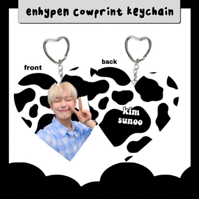 พวงกุญแจพิมพ์วัว enhypen