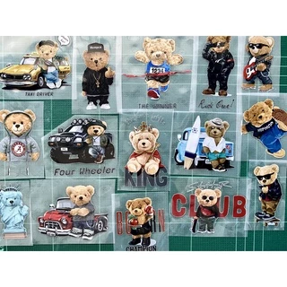 ตัวรีดการ์ตูนสุดฮิต 🐻 Polo bear 2 🐻 รีดง่าย ตัวรีดติดเสื้อ สติกเกอร์รีดติดเสื้อ 🐻