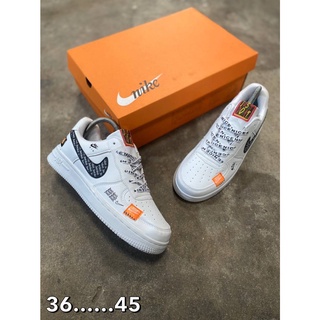 รองเท้าผ้าใบ AF1 OW รองเท้าแฟชั่นแบบผูกเชือก