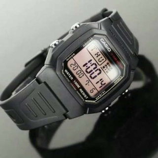 Win Watch shop CASIO นาฬิกาข้อมือผู้ชาย สายเรซินสีดำ รุ่น W800HG9AV