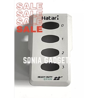 Hatari หน้ากากสวิตซ์ พัดลมอุตสาหกรรม ฮาตาริ 22” IS22M4 สีเทา Sonia Gadgets