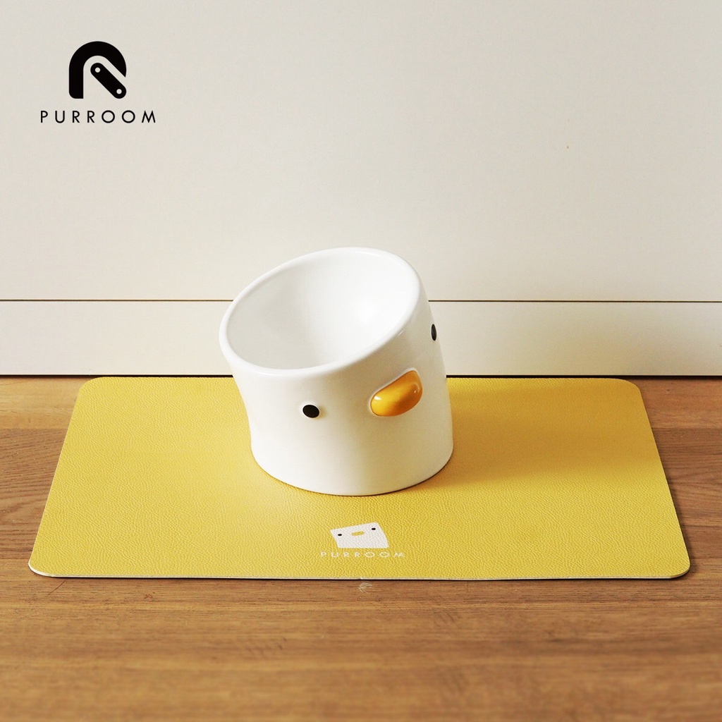 [🚚 พร้อมส่ง] PURROOM ที่รองชามอาหารสัตว์ Chicken Placemat แผ่นรองชามอาหารแมว รูปที่ 2