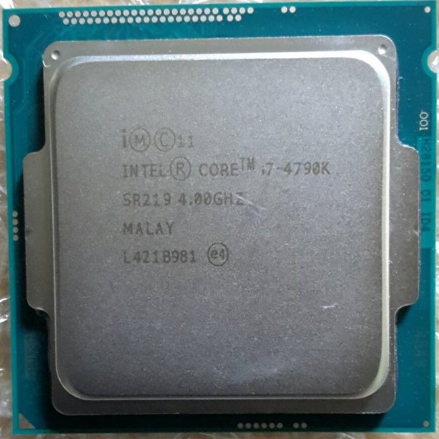 CPU I7-4790K (Gen 4) 4.0GHz Turbo 4.4GHz Cache 8MB