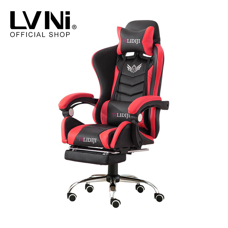 ชอบสั่งเลย LVNI เก้าอี้เล่นเกม เก้าอี้เกมมิ่ง Gaming Chair ปรับความสูงได้ รุ่น เก้าอี้ เก้าอี้สำนักงาน เก้าอี้ทำงาน ลำโพงบลูทูธ Free Shipping