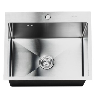 Embedded sink SINK BUILT 1BOWL AXIA TRITON 6050 STAINLESS Sink device Kitchen equipment อ่างล้างจานฝัง ซิงค์ฝัง 1หลุม AX