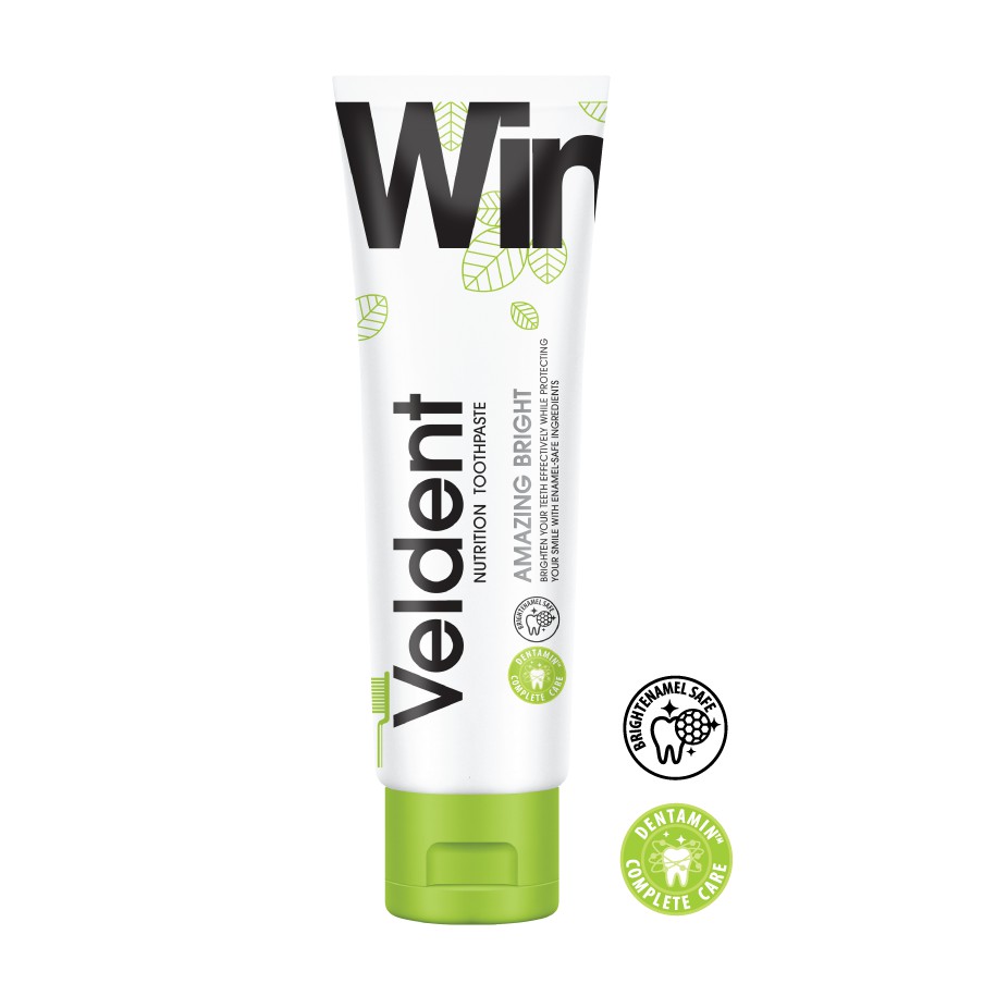 VELDENT 100g AMAZING BRIGHT ยาสีฟัน เวลเดนด์ อะเมซิ่ง ไบรท์ (หลอดสีขาว)