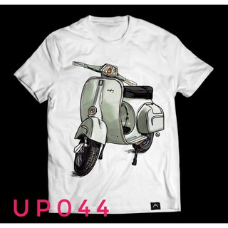 เสื้อยืดแขนสั้น รถเวสป้า (Up044)