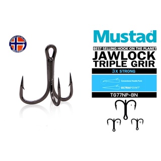 เบ็ด 3 ทาง Mustad ULTRAPOINT TG77NP