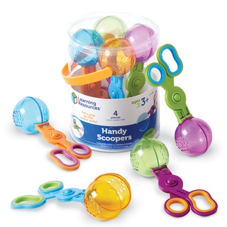 L4K : Learning Resouces : Handy Scoopers แฮนดี้สคูปเปอร์ 4 ชิ้น ที่ตักฝึกกล้ามเนื้อมัดเล็ก : 3-7 ปี : พร้อมส่ง!!!