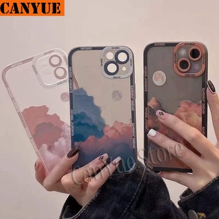 for iPhone X XS Max XR 6 6s 7 8 Plus 6+ 6s+ 7+ 8+ Cloud Painting Watercolor Case Soft TPU Back Cover Flexible Silicon Phone Casing Camera Protection Shell Cases