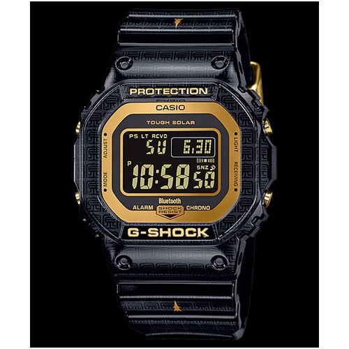 Casio G-Shock นาฬิกาข้อมือผู้ชาย สายเรซิ่น สีดำ รุ่น GW-B5600SGM,GW-B5600SGM-1DR