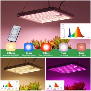 LED Grow Light Full Spectrum ด้วยการหรี่แสงและกำหนดเวลา ฟังก์ชั่นพับได้ 600W 1200W ไฟปลูกต้นไม้ Grow ไฟสำหรับพืชเรือนกระจก ไฟปลูก