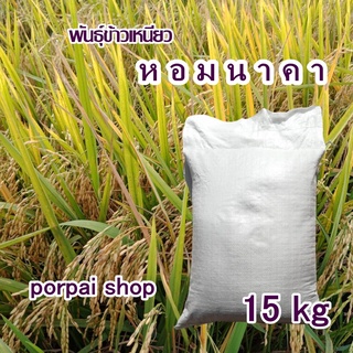 เมล็ดพันธุ์ข้าวเหนียวหอมนาคา พันธุ์ใหม่ทนแล้ง ทนน้ำท่วม15kg