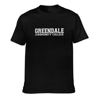 [100% Cotton] เสื้อยืดคอกลม ผ้าฝ้าย 100% พิมพ์ลาย Greendale College สไตล์วินเทจ สําหรับผู้ชาย