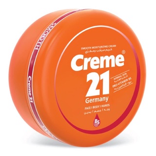 ครีมบำรุงผิวหน้า ผิวกาย มือ/Creme 21 Smooth Moisturizer Cream,Enriched with Sweet Almond Oil/ 250 ml/เยอรมันแท้ พร้อมส่ง