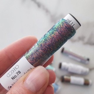 Lecien cosmo shabon-dama metallic thread ไหมปักดิ้นญี่ปุ่นแท้