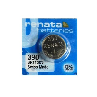 ถ่านกระดุม Renata SR1130SW, 390 1.55V ของใหม่ ของแท้ จำนวน 1ก้อน Swiss Made