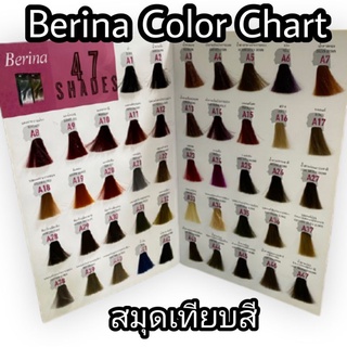 Berina สมุดเทียบสี ชาร์ทสี เบอริน่า