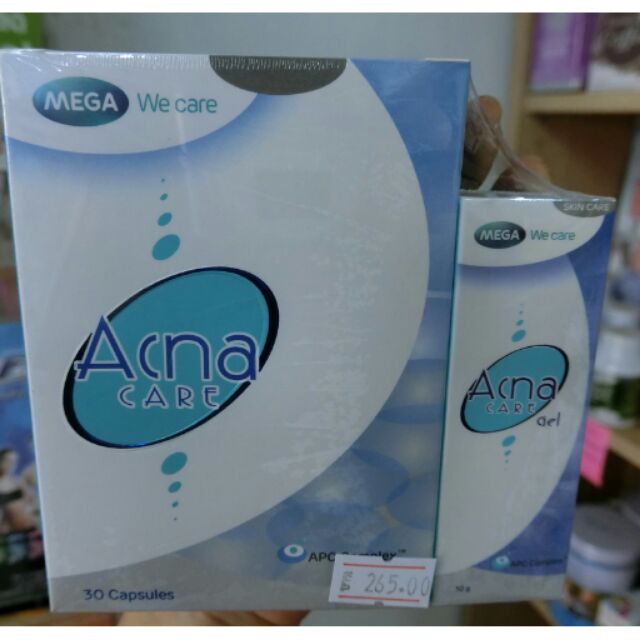 Mega we care Acna Care 30 เม็ด แถมยาทาสิว Acna Care 1 หลอด