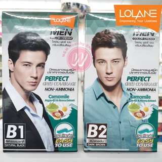 สีย้อมผม Lolane for men color cream ครีมย้อมผม ครีมเปลี่ยนสีผม โลแลน ฟอร์เมน ครีมเปลี่ยนสีผมผู้ชาย สีย้อมผมผู้ชาย