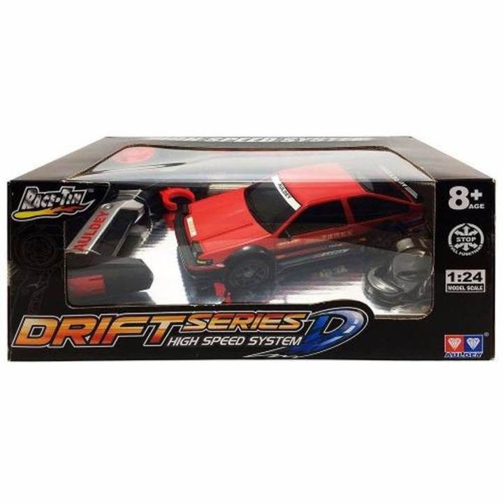 รถแข่ง ดริฟท์ บังคับวิทยุตราเพชร 1 ต่อ 24 Akina Car (Red) RC Drift Series D High Speed System Race T