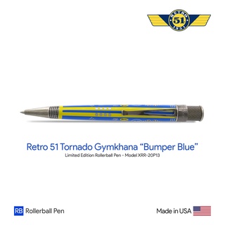 Retro 51 Tornado Gymkhana "Bumper Blue" Rollerball Pen - ปากกาโรลเลอร์บอลล์เรโทร 51 ทอร์นาโด