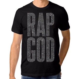 เสื้อยืดผ้าฝ้ายพิมพ์ลายขายดี Yuanl5 [พร้อมส่ง] เสื้อยืดแขนสั้น พิมพ์ลาย Eminem Rap God Rapper พลัสไซซ์ ของขวัญวันเกิด สํ