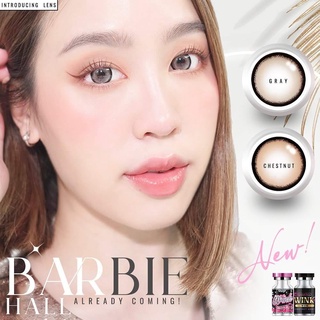 💋 มีค่าสายตา 💋 Wink Barbie hall Gray Brown  💋  บิ๊กอาย สุดปัง คอนแทคเลนส์ รายเดือน มีอย แถมตลับฟรี  เลนส์นิ่ม สวยปังมาก