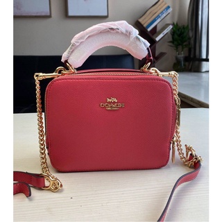 Coach womens diagonal box bag