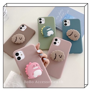 VIVO 1906 1820 1901 1606 1610 V2026 1601 1811 1726 1816 Casing Finger Stand Holder Dinosaur Dog Soft TPU Cover Case