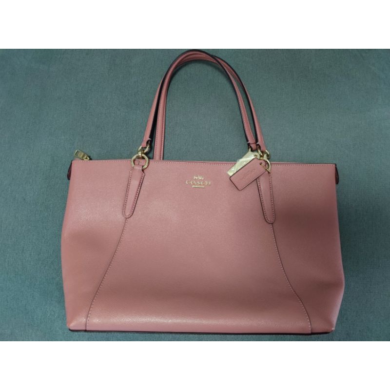 (ของแท้) กระเป๋า COACH AVA TOTE สี Vintage Pink ใช้เพียง 2 ครั้ง