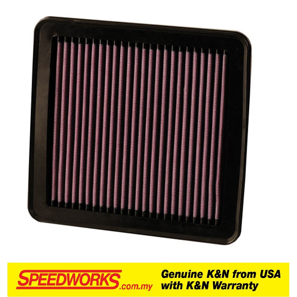 KIA Forte 1.6 / 2.0 - K&N กรองอากาศประสิทธิภาพล้างทําความสะอาดได้