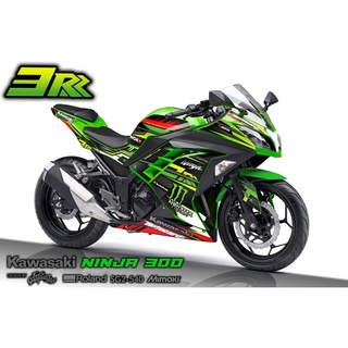 สติ๊กเกอร์แต่งลายรถ Kawasaki Ninja 300 ลาย RACING SPORT V.2